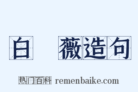 白薔薇造句是什么意思的图片